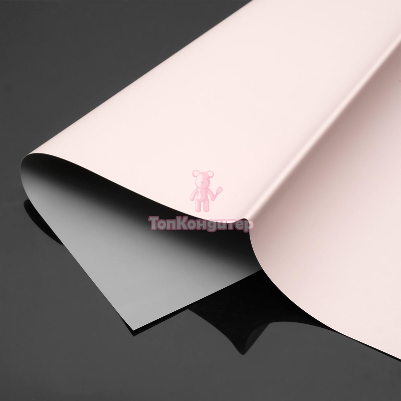 Пленка матовая двухсторонняя "Вуаль", пастельный - кофейный, 60 х 60 см