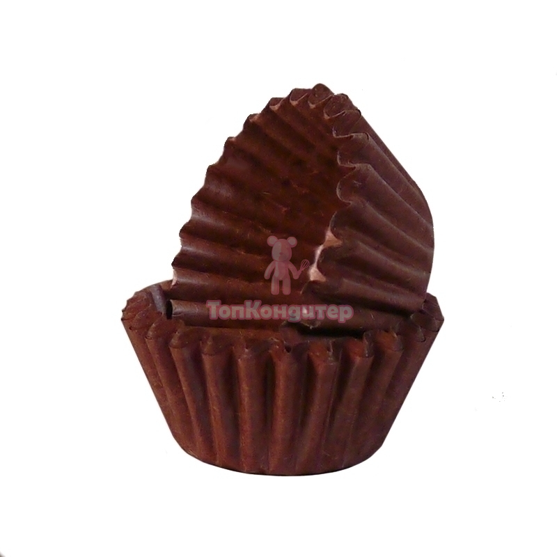 Капсулы бумажные для конфет 35 мм*23 мм коричневые 50 шт