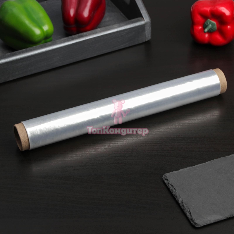 Плёнка пищевая Доляна «Доляна», 30 см × 20 м, 8 мкм, цвет белый