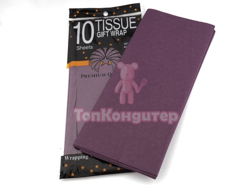 Бумага Тишью Фиолетовый 51*66 см 10 листов